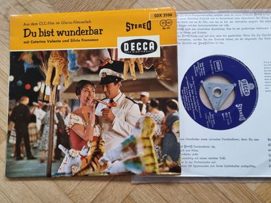 Caterina Valente/ Silvio Francesco - Du bist wunderbar 7'' Vinyl EP Germany