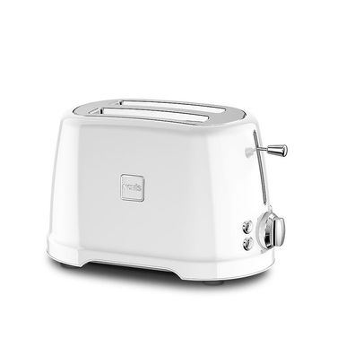 Novis Iconic Line - Toaster T2 weiss SET mit Brötchenwärmer