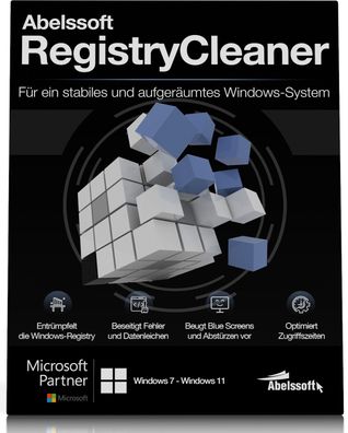 Registry Cleaner 2023 - Abelssoft - Windows Registry Scanner -PC Download Version