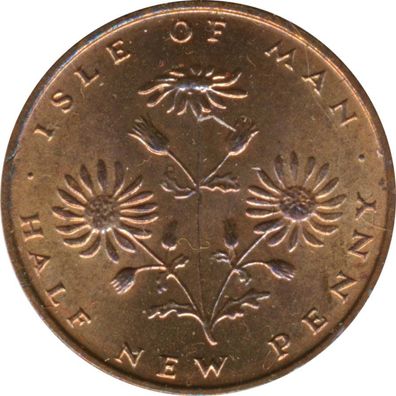 Isle of Man 1/2 Penny 1975 Elizabeth II*
