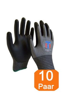 TEUTO® FlexiCut D18 Arbeitshandschuhe Touchscreen EN388:20, Handschuhe - 10 Paar