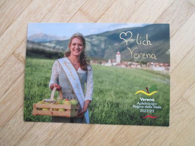 Apfelkönigin Regina delle Mele 2022/2023 Verena - handsigniertes Autogramm!!!