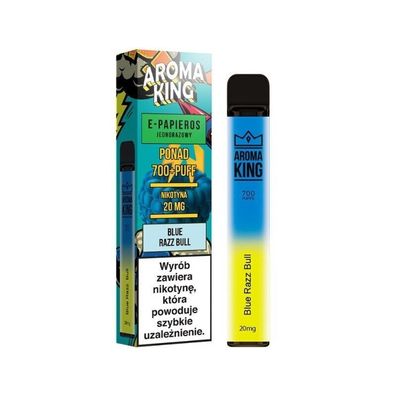 Aroma King BLUE RAZZ BULL Einweg E-Shisha E-Zigarette 20mg Nikotin 700 Züge