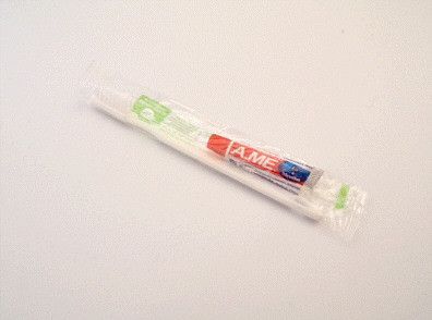 Dental Zahnbürste medium Kunststoff weiß + Zahnpasta 6g Reiseset für Erwachsene