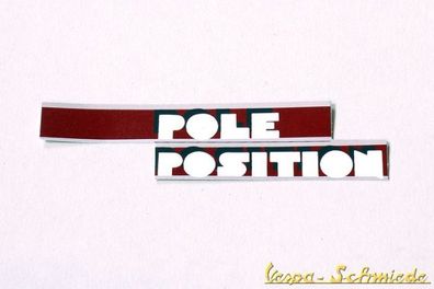 VESPA Aufkleber "Pole Position" - T5 - Gepäckfach / Handschuhfach Sticker Emblem