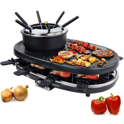 Raclette-Grill Appenzell mit Fondue - A-Ware/ B-Ware: A-Ware