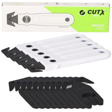 CutX Set 5x Sicherheitsmesser VarioCut X7070 + 10x Ersatzklingen