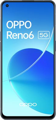 Oppo Reno6 5G 128GB Dual Sim Stellar Black - Neuwertiger Zustand ohne Vertrag