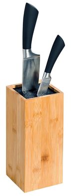 KESPER Universal-Messerblock Bambus Messerblock Kunststoffborsten Messerhalter