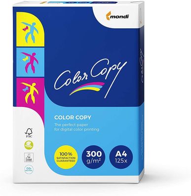 Mondi Color Copy Laserpapier 300 g/ m² DIN-A4 125 Blatt weiß