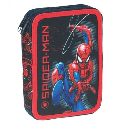 Marvel Spiderman Federtasche Federmäppchen 2fach 27 teilig 14 x 20cm