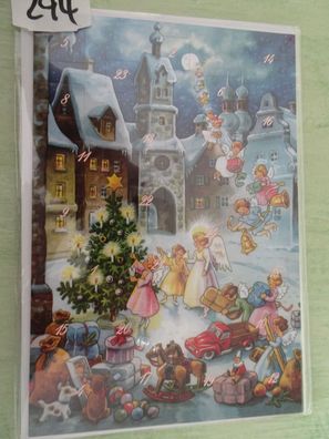 Susy Card Adventskalender Weihnachtsgrußkarten & Kouvert fleißige Engel