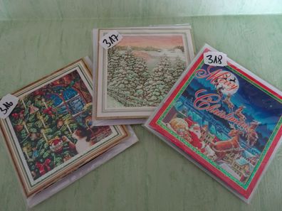 3D Pop-Up Treasures Greetings Cards Weihnachtsgrußkarten Christmas Katze Schlitten...