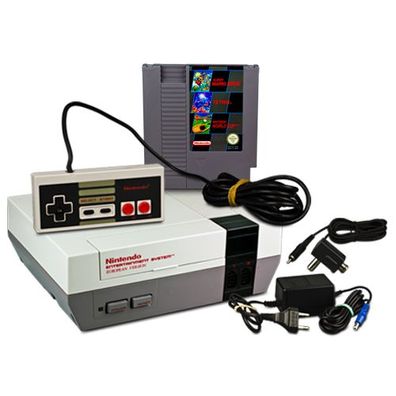 Original NES Konsole + Controller + KABEL + SPIEL 3 IN 1