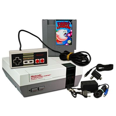 Original NES Konsole + Controller + KABEL + SPIEL KIRBY'S Adventure - Nintendo ES