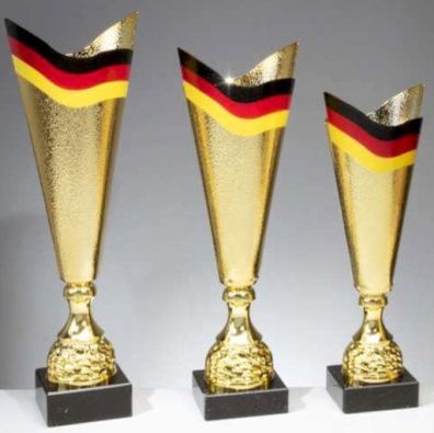 Pokal National Deutschland Flagge gold