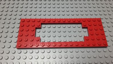 Lego 1 Eisenbahn Platte 6x16 Rot Nummer 3058b