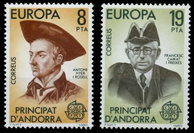 Andorra Spanische POST 1980-1989 Nr 131-132 postfrisch S1B31AA