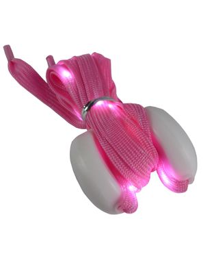 leuchtender und blinkender LED-Schnürsenkel Pink S =80cm