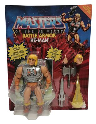 Mattel GVL75 Masters of the Universe Battle Armor He-Man Deluxe Actionfigur mit