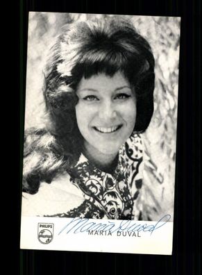 Maria Duval Autogrammkarte Original Signiert ## BC 197794