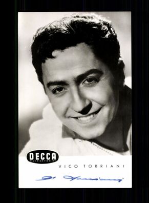 Vico Torriani DECCA Autogrammkarte Original Signiert ## BC 197798
