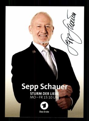 Sepp Schauer Sturm der Liebe Autogrammkarte Original Signiert ## BC 198052