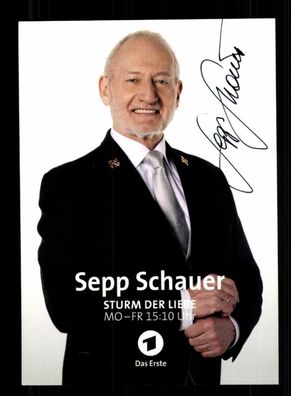 Sepp Schauer Sturm der Liebe Autogrammkarte Original Signiert ## BC 198058