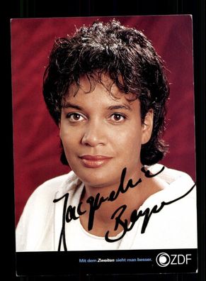 Jacqueline Boyce ZDF Autogrammkarte Original Signiert ## BC 198321