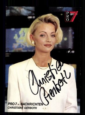 Christiane Gerboth PRO 7 Autogrammkarte Original Signiert ## BC 198341