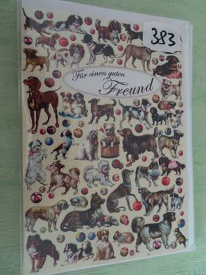 Barbara Behr Edition Tausendschön Treue Freunde Tiere Gruß Postkarten Hunde Katzen