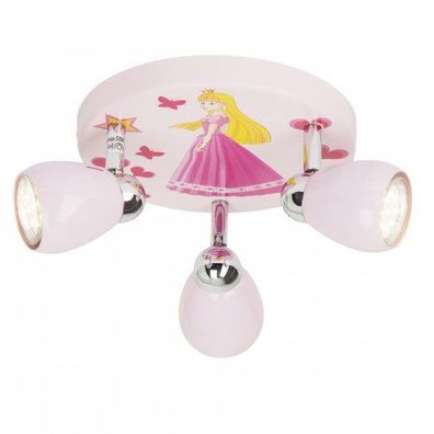 Brilliant Leuchten No. G55934-17 LED Spotrondell Princess 3-flg GU10 rosa