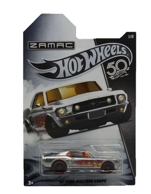 Hot Wheels 50th Anniversary Zamac Modellauto &acute;67 Ford Mustang Coupe
