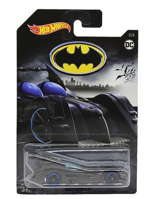 Hot Wheels FKF36 Batman Batmobil mit blauen Felgen, Actioncars