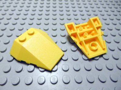 Lego 2 Keile 4x4 gelb Positiv Cockpit 48933 Set 7732