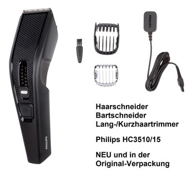 Haarschneider Bartschneider Lang-/ Kurzhaartrimmer Philips HC3510/15. NEU, in der OVP