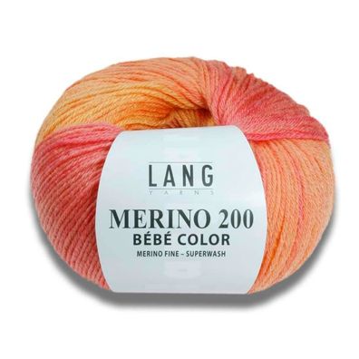 50g Merino 200 Bébé color-eine australische Merinowolle für hochwertige Babykleidung