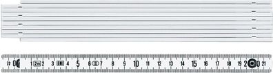 Gliedermaßstab 1042 L.2m mm/ cm EG III Ku. weiß BMI