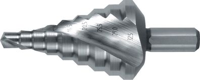 Stufenbohrer Bohrber.6,5-32,5mm HSS Spiralnut Z.2 Stufen 9 RUKO