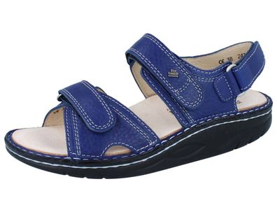 FINN Comfort Finnamic Yuma Damen Sandale blau kobalt Hillcrest Glattleder