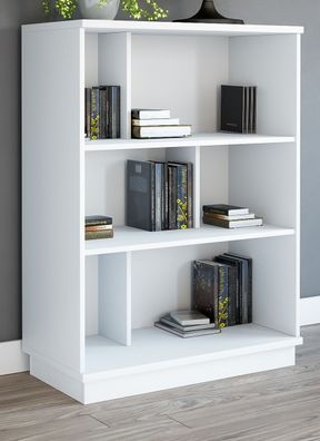 Standregal Aktenregal Bücherregal Highboard weiß 80x111 cm Mehrzweck Regal Modul