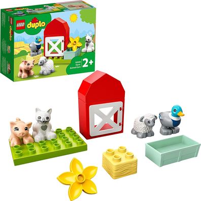 LEGO 10949 DUPLO Tierpflege auf dem Bauernhof Spielzeug für Kleinkinder, Mädchen ...