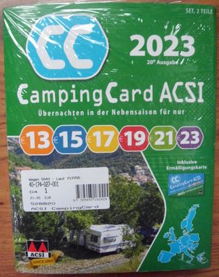 Camping Card ACSI 2023, 2 Bände Europa 528820b2 NEU
