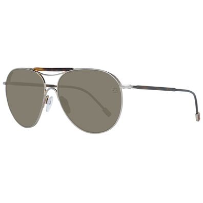 Zegna Couture Sonnenbrille ZC0021 57 29J Titan Herren Grau