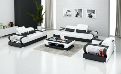 Sofagarnitur 3 + 2 + 1 Sitzer Set Design Sofa Polster Couchen Couch Modern Luxus