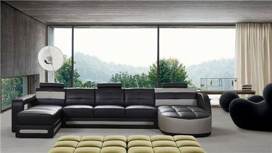 Sofa Sitz Eck Garnitur Polster Ecke Couch Design Couch Luxus Couchen Leder Neu