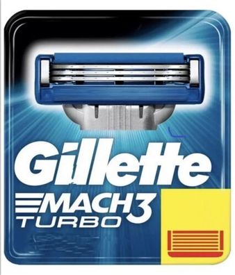 12 Gillette MACH 3 Turbo Rasierklingen, Original Klingen im Blister ohne OVP
