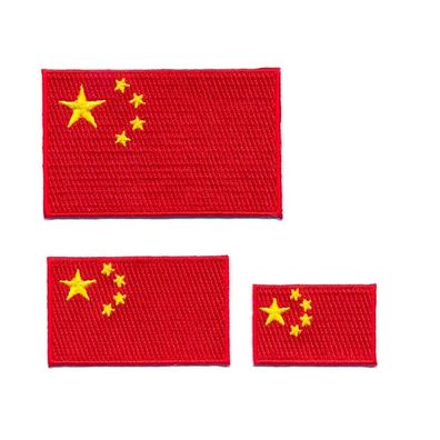 3 China Flaggen Flags Volksrepublik Mao Peking Patch Aufbügler Aufnäher Set 1093