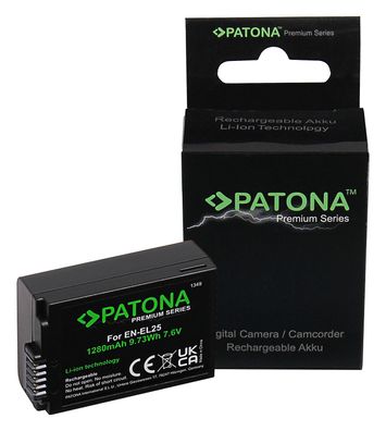 PATONA Premium Akku EN-EL25 kompatibel Nikon Z30 Z50 Zfc