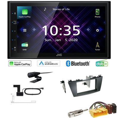 JVC Autoradio Apple CarPlay Android Auto DAB+ für Mazda 5 ab 2010 in schwarz